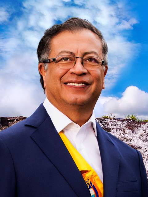 Gustavo Petro, President of Colombia since 2022, politician and economist.