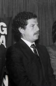 Retrato de Luis Carlos Galán, político colombiano
