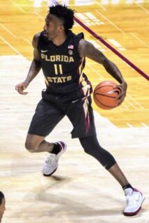 Braian Angola jugando para Florida State en 2018