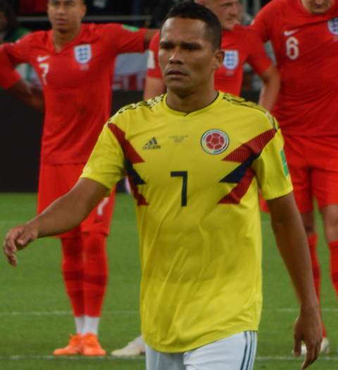 Carlos Bacca durante el Mundial de 2018