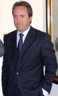 Fernando Botero Zea during his tenure as Defense Minister