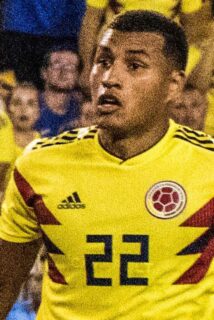 Jeison Murillo playing for Colombia in 2017