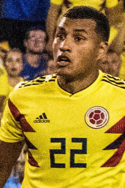 Jeison Murillo playing for Colombia in 2017