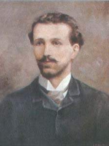 Retrato clásico de José Asunción Silva, poeta colombiano