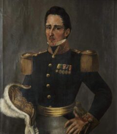 Retrato de José María Córdova del siglo XIX