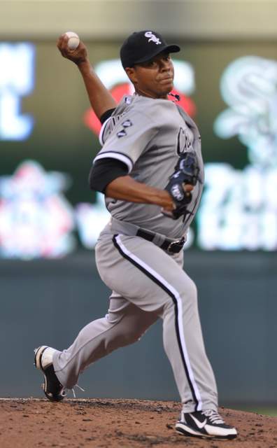 José Quintana lanzando para los White Sox en 2012