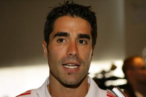 Ángel jugando con New York Red Bulls en 2008