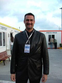 Kike Santander at Eurovision 2004 in Istanbul