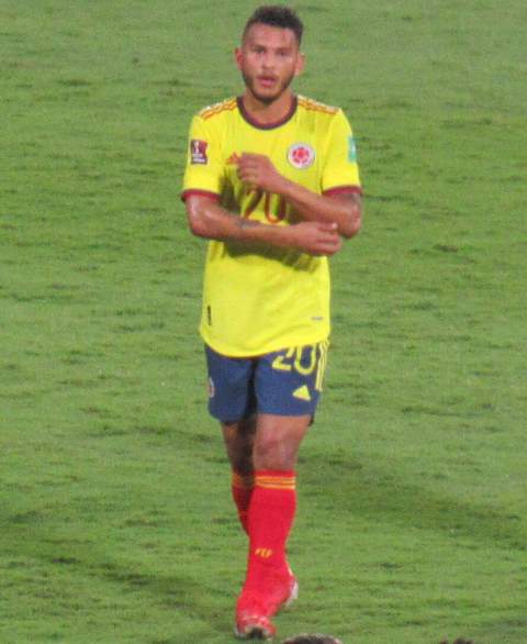 Luis Suárez vistiendo la camiseta de Colombia en 2022