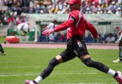 Miguel Calero at Pachuca as goalkeeper in 2006