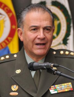 Óscar Naranjo in police uniform, 2011