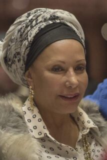 Piedad Córdoba speaking at an event in 2017