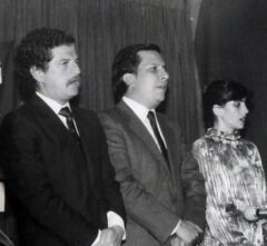Rodrigo Lara with Luis Carlos Galán and Nancy Restrepo in 1976