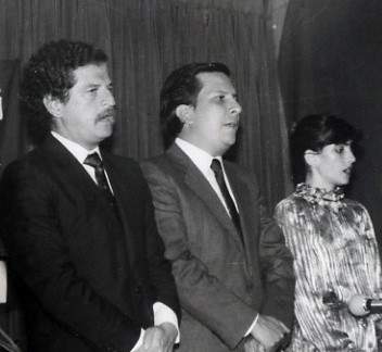 Rodrigo Lara with Luis Carlos Galán and Nancy Restrepo in 1976