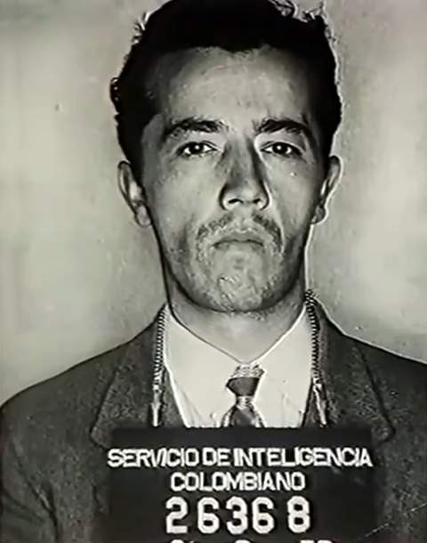 Retrato policial de Samuel González en 1958