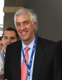 Samuel Moreno Rojas during his political career in 2008