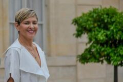 Verónica Alcocer en recepción oficial en París, 2024