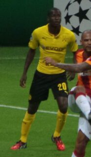 Adrián Ramos playing in the 2014 UEFA Champions League