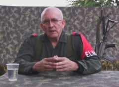 Antonio García, comandante revolucionario colombiano en 2020