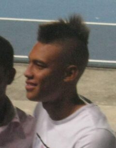 Brayan Perea playing for Deportivo Cali in 2012