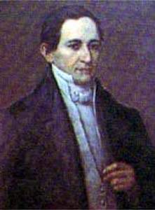 Retrato formal de Domingo Caycedo, político colombiano