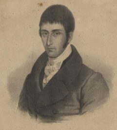 Litografía de Francisco José de Caldas realizada en 1836