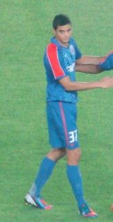 Giovanni Moreno playing for Shanghai Shenhua in 2012