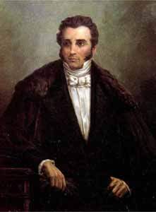 Oil portrait of Joaquín Mosquera in government council room