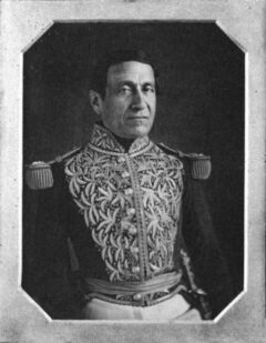 Retrato antiguo de José María Melo, militar y político colombiano