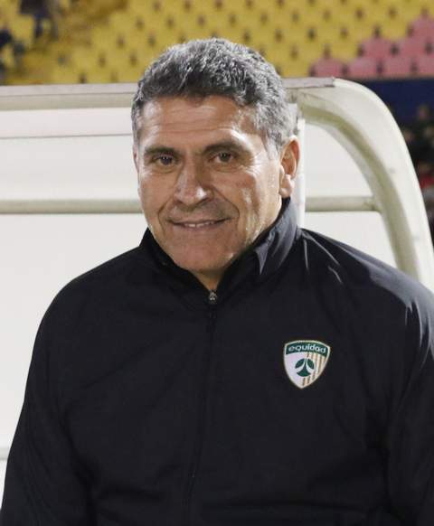 Luis Fernando Suárez dirigiendo a La Equidad en 2018