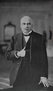 Retrato formal de Marco Fidel Suárez, presidente de Colombia