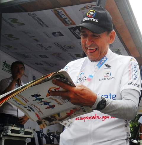 Martín Emilio Rodríguez participating in Vuelta a Colombia 2012
