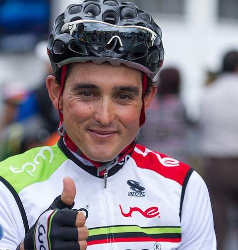 Óscar Sevilla durante una competición en 2013