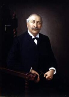Retrato formal de Rafael Reyes, presidente de Colombia