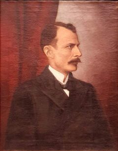 Retrato al óleo de Rafael Uribe Uribe en 1915