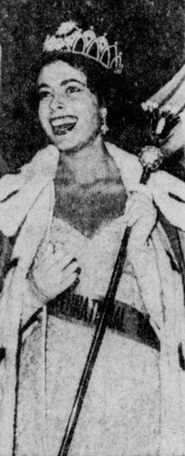 Stella Márquez as a beauty queen in 1960