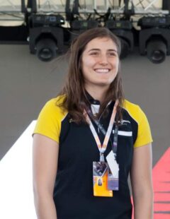 Tatiana Calderón during the 2017 Spanish Grand Prix