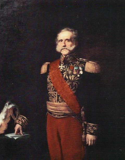 Retrato formal de Tomás Cipriano de Mosquera, presidente colombiano