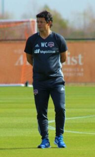 Wilmer Cabrera coaching Houston Dynamo in 2016