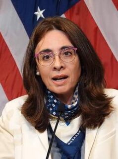 Catalina Botero speaking as human rights delegate in 2024