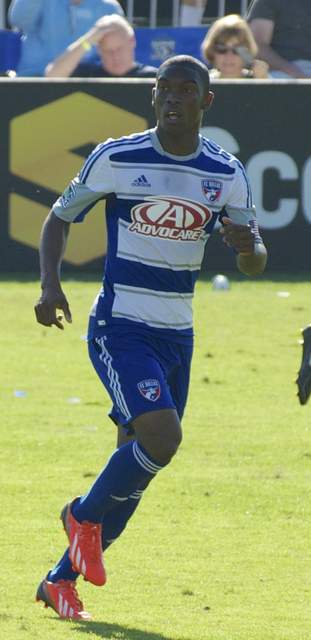 Fabián Castillo jugando con FC Dallas en 2013