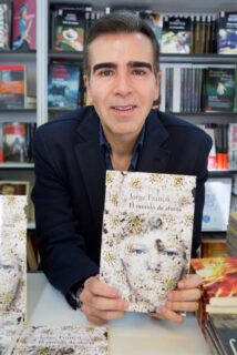 Jorge Franco presenting his novel in Madrid, 2014