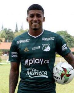 Mosquera en acción con Deportivo Cali en 2022
