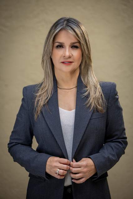 Vicky Dávila durante su precandidatura presidencial en 2025