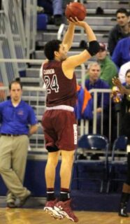 Michael Carrera playing basketball in 2014