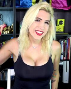 Ophelia Pastrana during a television interview