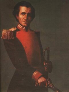 Retrato clásico de Antonio Ricaurte, revolucionario colombiano