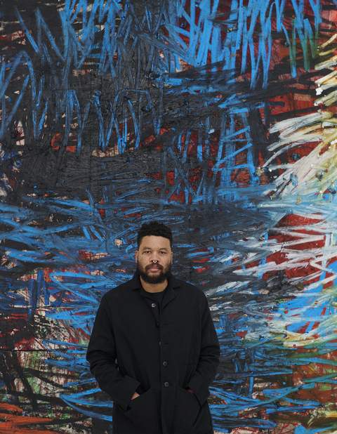 Retrato de Oscar Murillo en 2022
