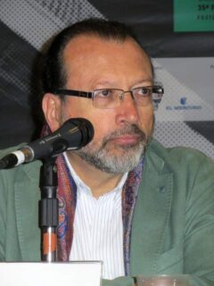 William Ospina speaking at FILSA 2015 event
