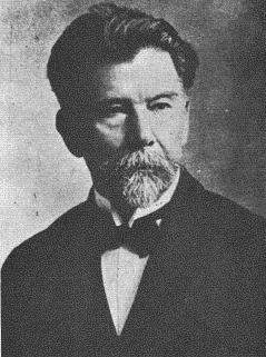 Retrato en blanco y negro de Benjamín Herrera